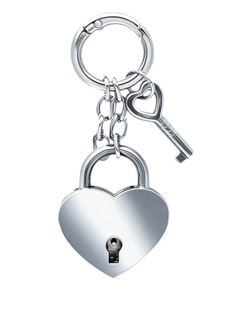 lock key bag charm